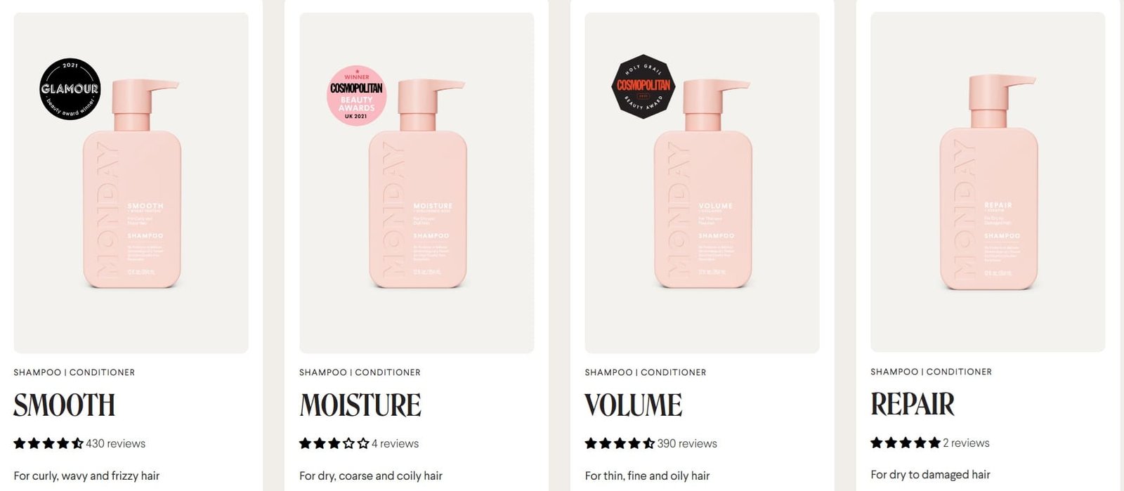 Monday Hair Care Products