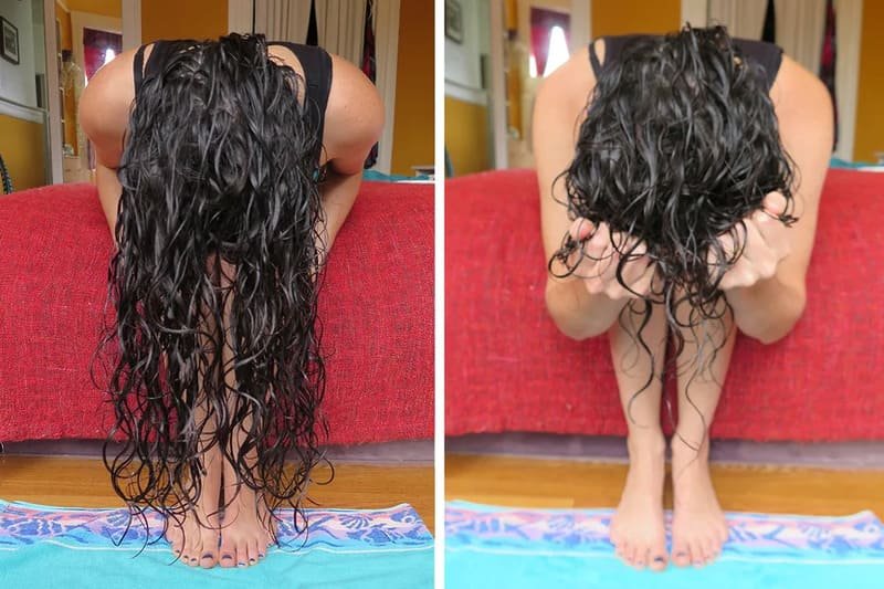 Washing and Drying Curly Hair