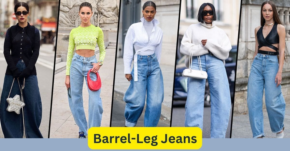 Barrel-Leg Industrial Jeans Manufacturing Ripple Seams